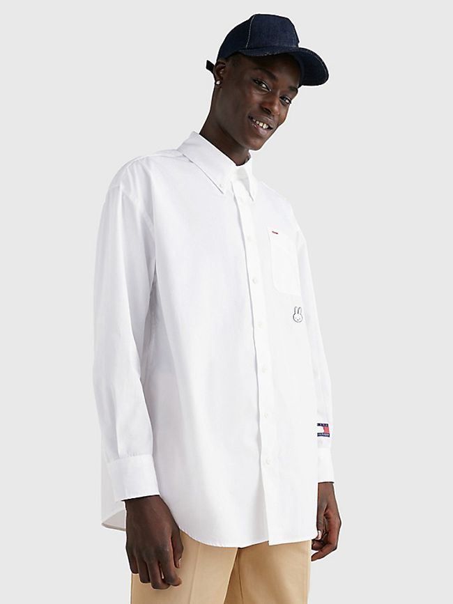 Tommy Hilfiger Mens Shirts Near Me White - Tommy Hilfiger India